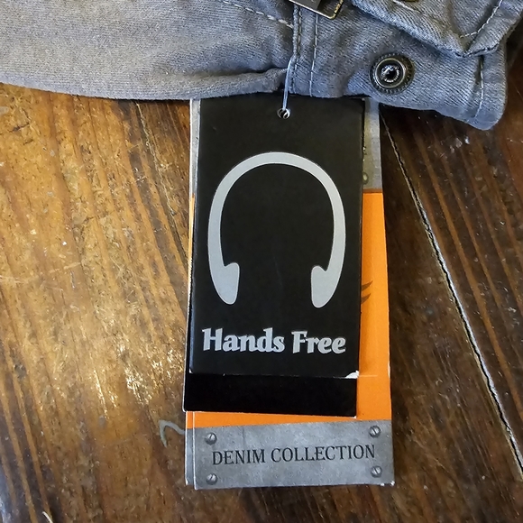 NWT Men's Milwaukee Performance Light Gray Denim Concealed Carry Armored Jacket - Picture 8 of 11